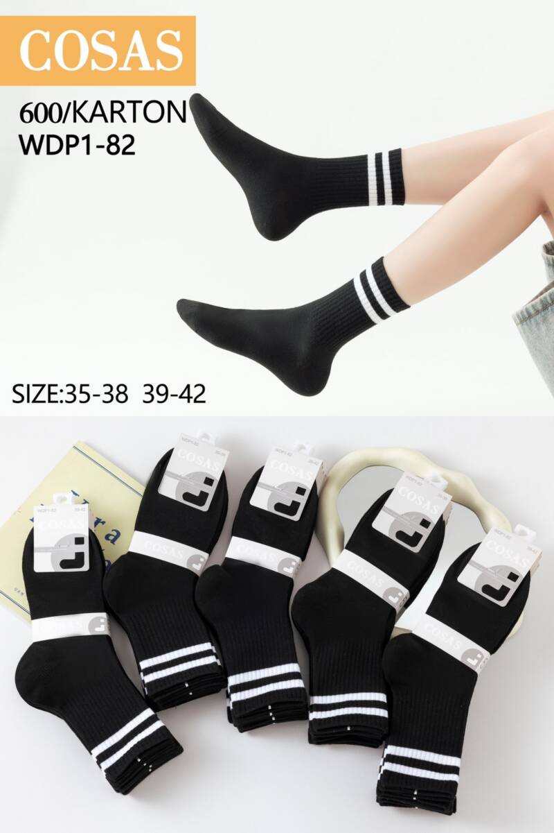 Skarpety damskie Roz 35-42, 1 kolor Paczka 40 szt